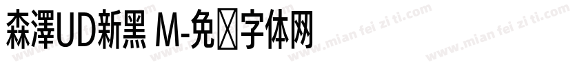 森澤UD新黑 M字体转换
